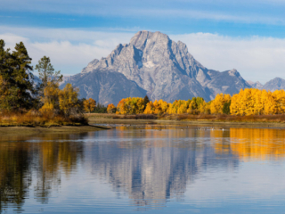 Tranquil Fall in the Mountains